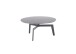 Couchtisch >BUENA VISTA< in grau, Glas-Keramik / Metall - 38x80cm (HxD)