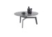 Couchtisch >BUENA VISTA< in grau, Glas-Keramik / Metall - 38x80cm (HxD)