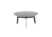 Couchtisch >BUENA VISTA< in grau, Glas-Keramik / Metall - 38x80cm (HxD)