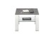 Couchtisch >PUNO< in anthrazit, Glas-Keramik / Edelstahl - 60x43x60cm (BxHxT)