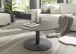 Couchtisch >TARTU< in anthrazit, Glas-Keramik / Metall - 38x80cm (HxD)