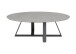 Couchtisch >ELBING< in grau, Glas-Keramik / Metall - 120x38x70cm (BxHxT)