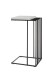 Beistelltisch >JUBA< in weiss, Holzwerkstoff/ Metall - 40x70x35cm (BxHxT)