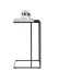Beistelltisch >JUBA< in weiss, Holzwerkstoff/ Metall - 40x70x35cm (BxHxT)