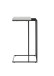 Beistelltisch >JUBA< in weiss, Holzwerkstoff/ Metall - 40x70x35cm (BxHxT)