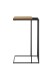 Beistelltisch >JUBA< in Eiche, Massivholz / Metall - 40x70x35cm (BxHxT)