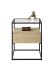 Beistelltisch >EVORA< 1 Schublade, Eiche Dekor, Holzwerkstoff / Metall - 43x54x43 (BxHxT)