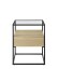 Beistelltisch >EVORA< 1 Schublade, Eiche Dekor, Holzwerkstoff / Metall - 43x54x43 (BxHxT)