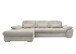 Polstergarnitur >Riordan< Schlaffunktion, Stauraum, Webstoff Corto beige - 314x104x184 (BxHxT)