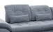 Polstergarnitur >Riordan< Schlaffunktion, Stauraum, Webstoff Corto hellblau - 314x104x184 BxHxT