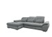 Polstergarnitur >Riordan< Schlaffunktion, Stauraum, Webstoff Corto silber - 314x104x184 (BxHxT)