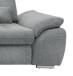 Polstergarnitur >Riordan< Schlaffunktion, Stauraum, Webstoff Corto silber - 314x104x184 (BxHxT)