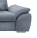 Polstergarnitur >Riordan< Schlaffunktion, Stauraum, Webstoff Corto hellblau - 314x104x184 BxHxT