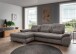 Polstergarnitur >Riordan< Schlaffunktion, Stauraum, Webstoff grau/braun - 314x104x184 (BxHxT)