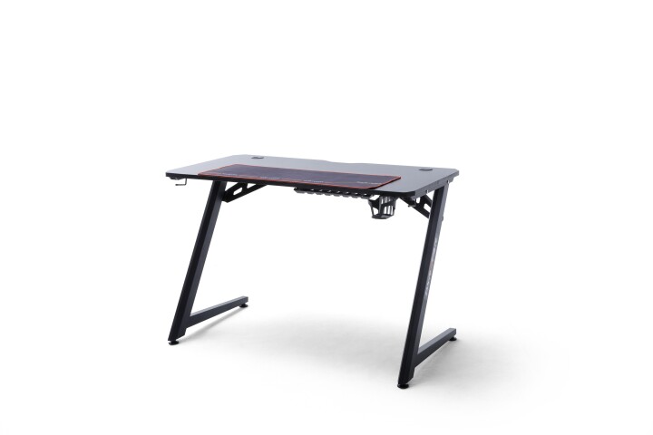 Gamingtisch >DX-RACER< in schwarz, Holzwerkstoff/ Metall - 111x75x80cm (BxHxT)
