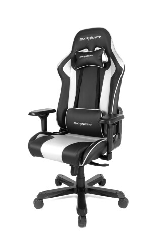 Gaming-Stuhl >DX-RACER< in schwarz / weiß - 70x133x70cm (BxHxT)