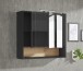 Badezimmer-Set >Liguria< (2-tlg.) in Anthrazit / Evoke Eiche Dekor - 80x191x40 (BxHxT)