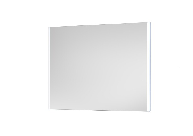 LED-Lichtspiegel >Mirror< in weiß / spiegel - 83x65x3 (BxHxT)