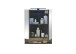 Badezimmer-Set >Denver< (4-tlg.) in schwarz / Evoke Eiche Dekor - 200x195x35 (BxHxT)