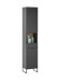 Badezimmer-Set >Denver< (4-tlg.) in schwarz / Evoke Eiche Dekor - 200x195x35 (BxHxT)