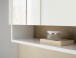 Badezimmer-Set >Denver< (4-tlg.) in weiß / Evoke Eiche Dekor - 220x195x35 (BxHxT)