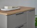 Badezimmer-Set >Denver< (2-tlg.) in grau matt / Evoke Eiche Dekor - 80x195x35 (BxHxT)