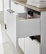 Badezimmer-Set >Denver< (2-tlg.) in weiß / Evoke Eiche Dekor - 80x195x35 (BxHxT)