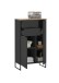 Badezimmer-Set >Denver< (3-tlg.) in schwarz / Evoke Eiche Dekor - 140x195x35 (BxHxT)