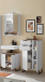 Badezimmer-Set >Denver< (3-tlg.) in weiß matt / Evoke Eiche Dekor - 140x195x35 (BxHxT)