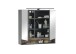 Badezimmer-Set >Denver< (3-tlg.) in schwarz matt / Evoke Eiche Dekor - 160x195x35 (BxHxT)