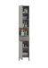 Badezimmer-Set >Denver< (3-tlg.) in grau matt / Evoke Eiche Dekor - 120x195x35 (BxHxT)