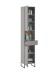 Badezimmer-Set >Denver< (3-tlg.) in grau matt / Evoke Eiche Dekor - 140x195x35 (BxHxT)