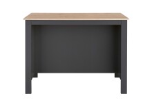 Kochinsel >Sugar< 4 Fächer, Anthrazit / Artisan Eiche Dekor - 124x90x75 (BxHxT)