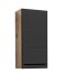 Badezimmer-Set >Vista< (5-tlg.) in Viking Oak / Schwarz - 170x190x31 (BxHxT)