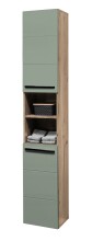 Badezimmer-Set >Vista< (5-tlg.) in Viking Oak / Schilfgrün - 170x190x31 (BxHxT)