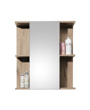 Badezimmer-Set >Vista< (4-tlg.) in Viking Oak / Schilfgrün - 115x190x31 (BxHxT)
