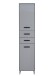 Hochschrank >Tunis< 2 Türen, 2 Schübe, grau matt / sonoma eiche - 42x185x38cm (BxHxT)