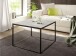 Couchtisch >FARGO< in grau / schwarz, Metall / Glas - 60x45x60cm (BxHxT)