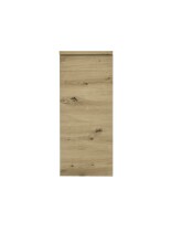 Hängeschrank >Memphis< Grau / Artisan Eiche Dekor - 30x70x23cm (BxHxT)