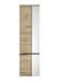 Hängeschrank >Memphis< Grau / Artisan Eiche Dekor - 50x176x31cm (BxHxT)