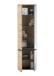 Hängeschrank >Memphis< Grau / Artisan Eiche Dekor - 50x176x31cm (BxHxT)