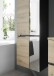 Hängeschrank >Memphis< Grau / Artisan Eiche Dekor - 50x176x31cm (BxHxT)