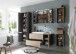 Badezimmer-Set >Memphis< (5-tlg. ) Grau / Artisan Eiche Dekor - 230x176x53 (BxHxT)