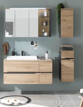 Badezimmer-Set >Memphis< (4-tlg. ) Grau / Artisan...