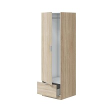 Kleiderschrank >GARONA< 1 Tür, 1 Schublade, Canadian Eiche Dekor - 50x170x51 (BxHxT)