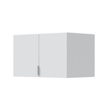 Schrankaufsatz >GARONA< 2 Türen, in Weiß - 80x49x51 (BxHxT)