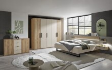 Drehtürenschrank >Danao< 5 Türen, Mauvella Oak / Kashmir - 250,8x227,7x60 (BxHxT)