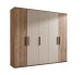 Drehtürenschrank >Danao< 5 Türen, Mauvella Oak / Kashmir - 250,8x227,7x60 (BxHxT)