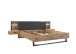 Bettanlage >Daria< Liegefl. 180x200cm, Viking Oak / Graphit - 297,6x98,8x222,4cm (BxHxT)