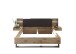 Bettanlage >Daria< Liegefl. 180x200cm, Viking Oak / Graphit - 297,6x98,8x222,4cm (BxHxT)